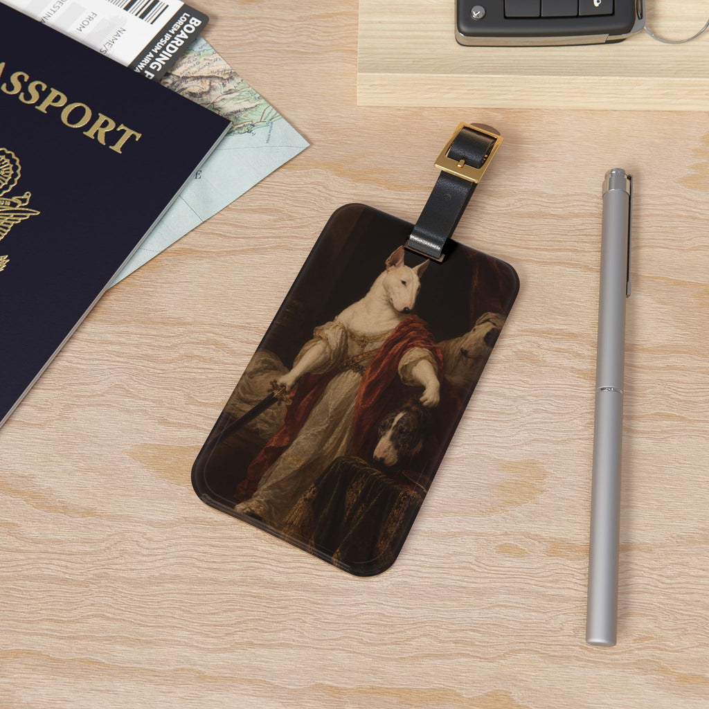 Bull Terrier Judith with the Head of Holofernes — after David Teniers the Younger, 1650s | Luggage Tag