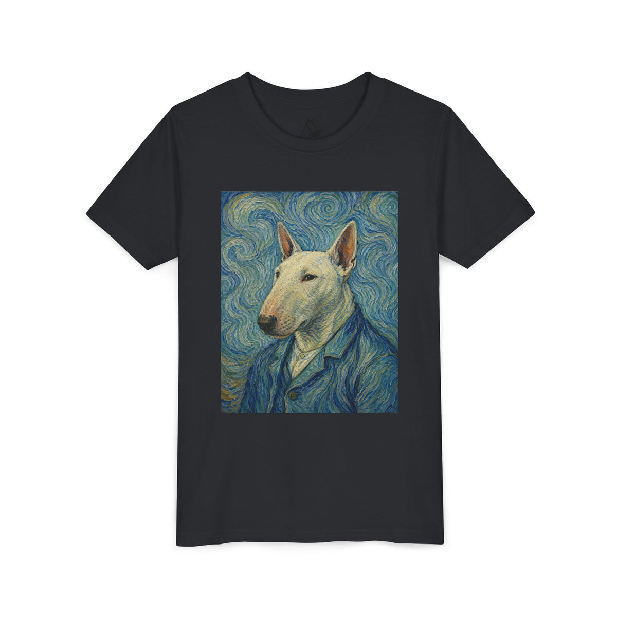 Bull Terrier Self-Portrait — after Vincent van Gogh, 1889 | Youth Tee