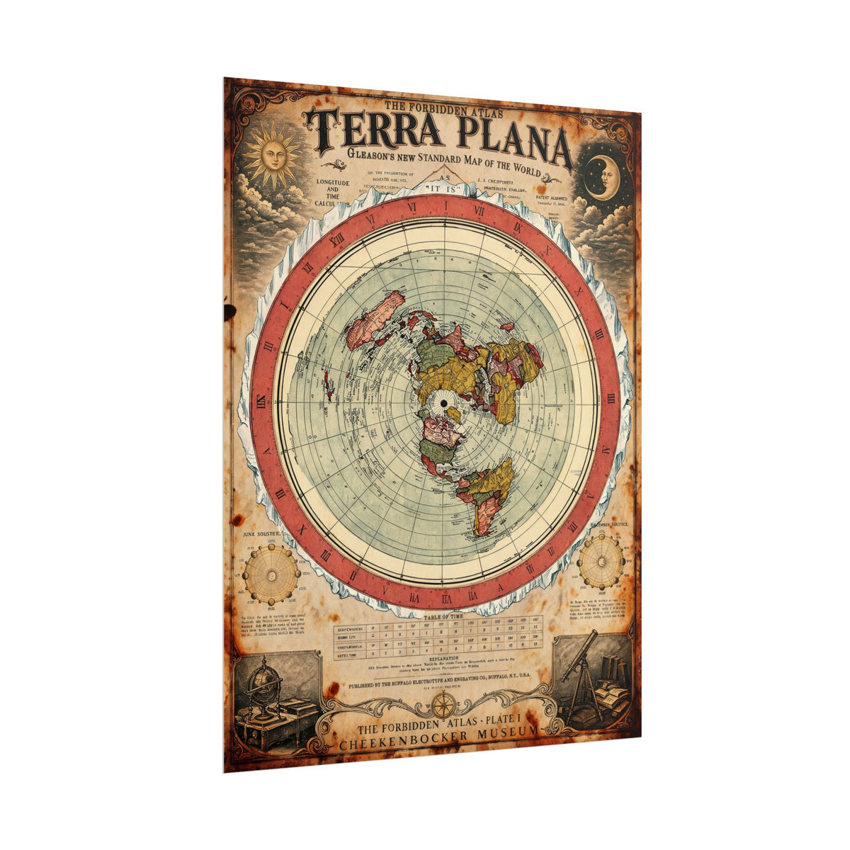 Terra Plana, The Forbidden Atlas Plate I | Poster