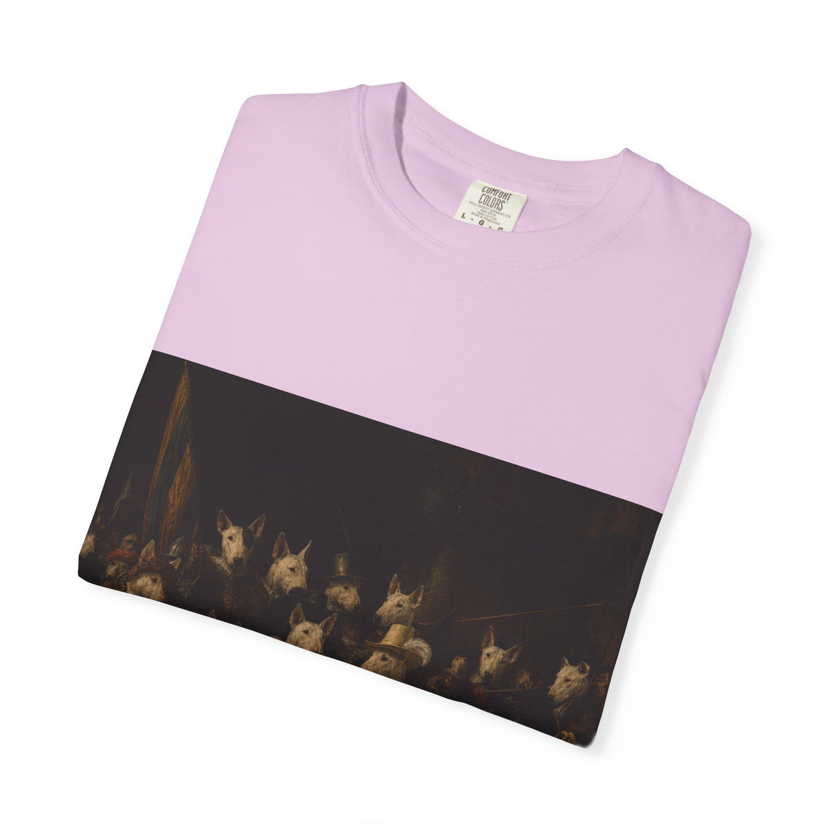 Bull Terrier The Night Watch — after Rembrandt van Rijn, 1642 | Garment-Dyed Tee