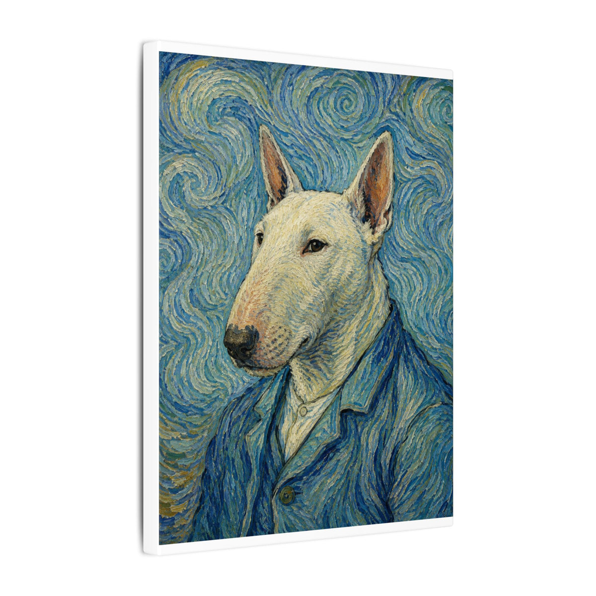 Bull Terrier Self-Portrait — after Vincent van Gogh, 1889 | Canvas
