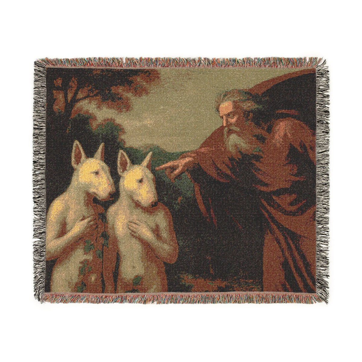 Bull Terrier The Rebuke of Adam and Eve — after Domenichino, 1626 | Blanket