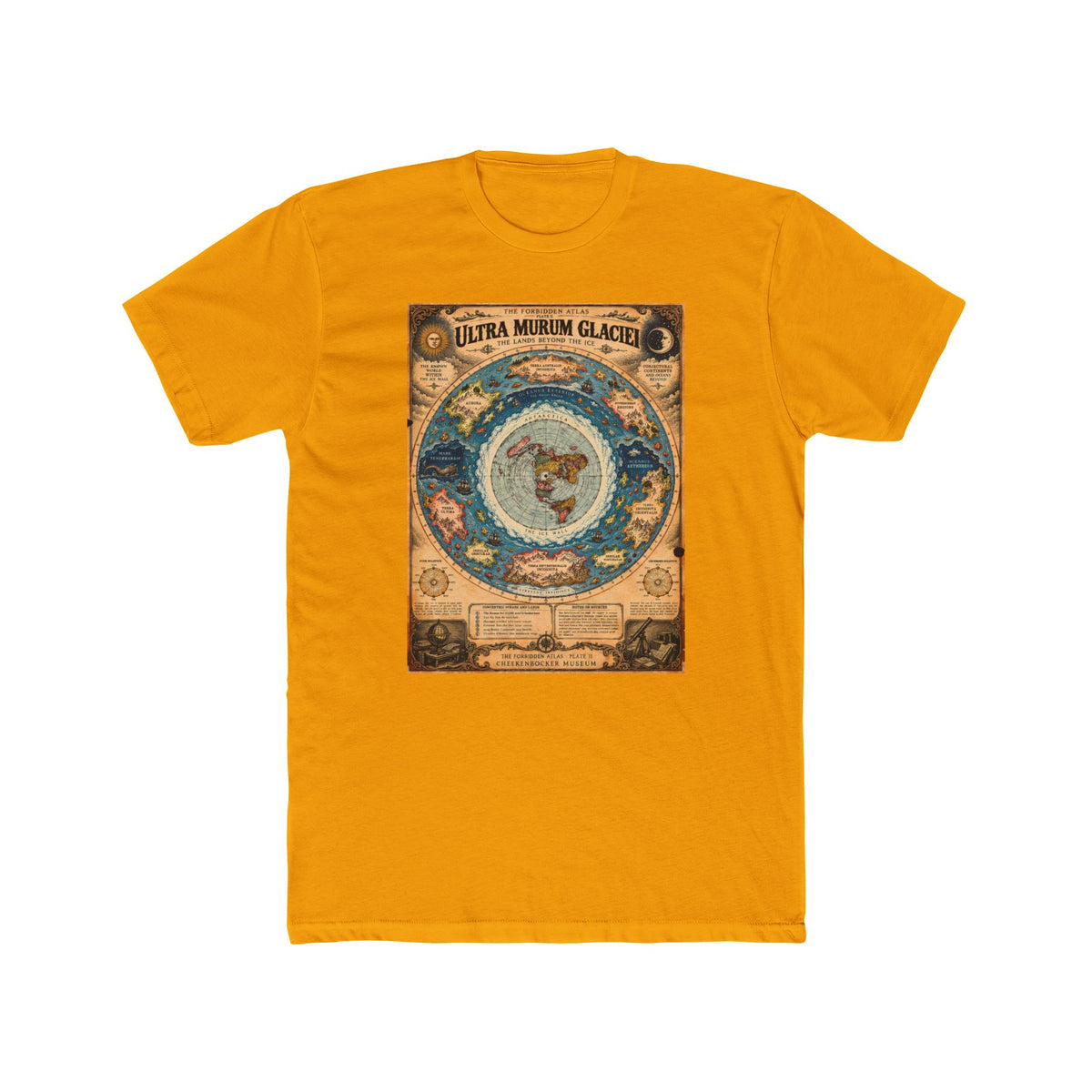 Ultra Murum Glaciei, The Forbidden Atlas Plate II | Unisex Cotton Crew Tee
