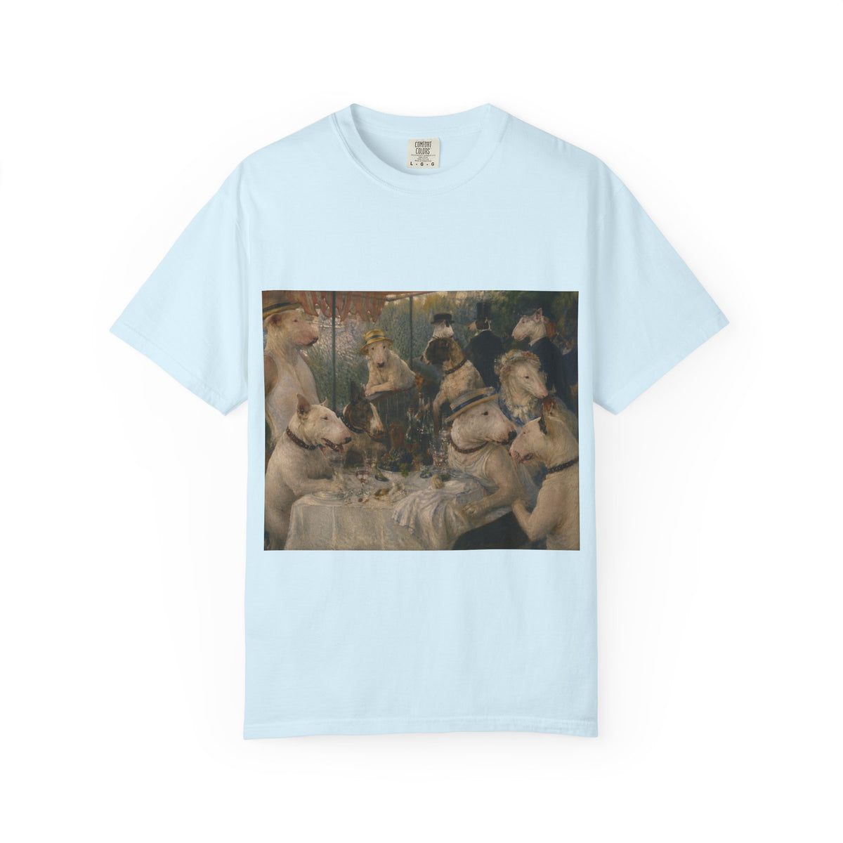 Bull Terrier Luncheon of the Boating Party — after Pierre-Auguste Renoir, 1881 | Garment-Dyed Tee
