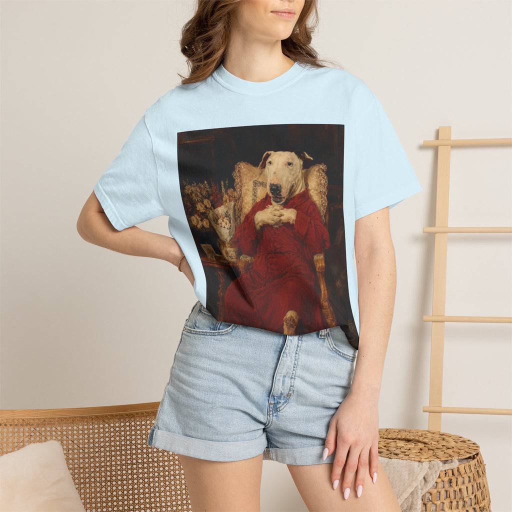 Bull Terrier A Happy Birthday — after Antonio Casanova y Estorach, c.1890 | Garment-Dyed Tee