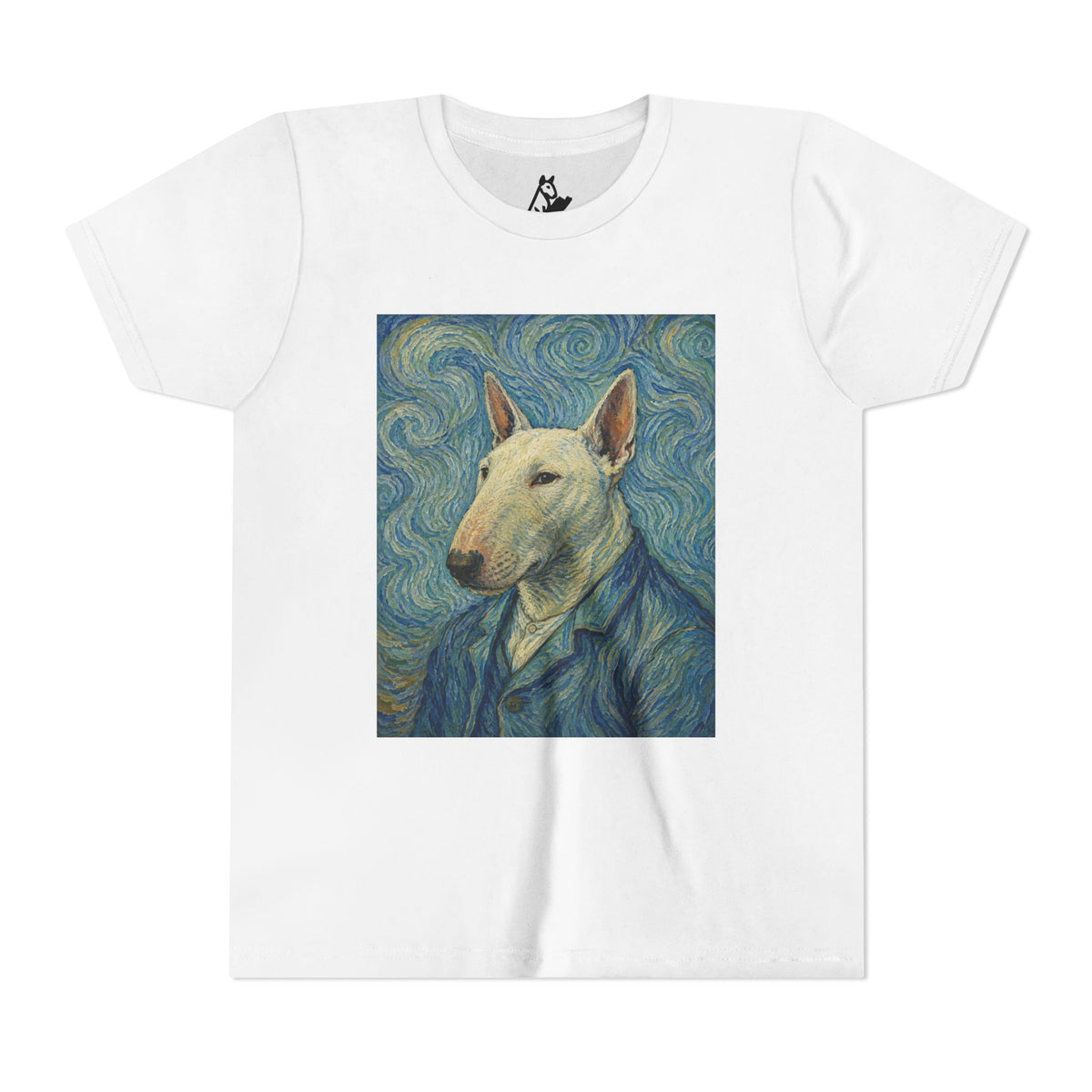 Bull Terrier Self-Portrait — after Vincent van Gogh, 1889 | Youth Tee