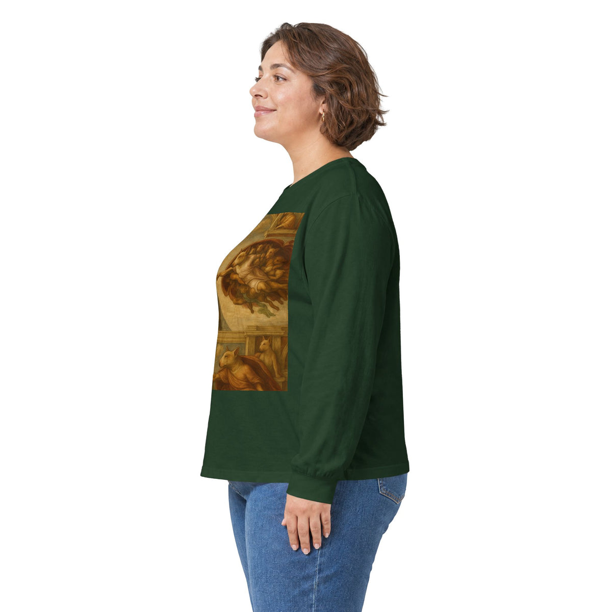 Bull Terrier The Creation Of Adam — after Michelangelo, 1512 | Long Sleeve