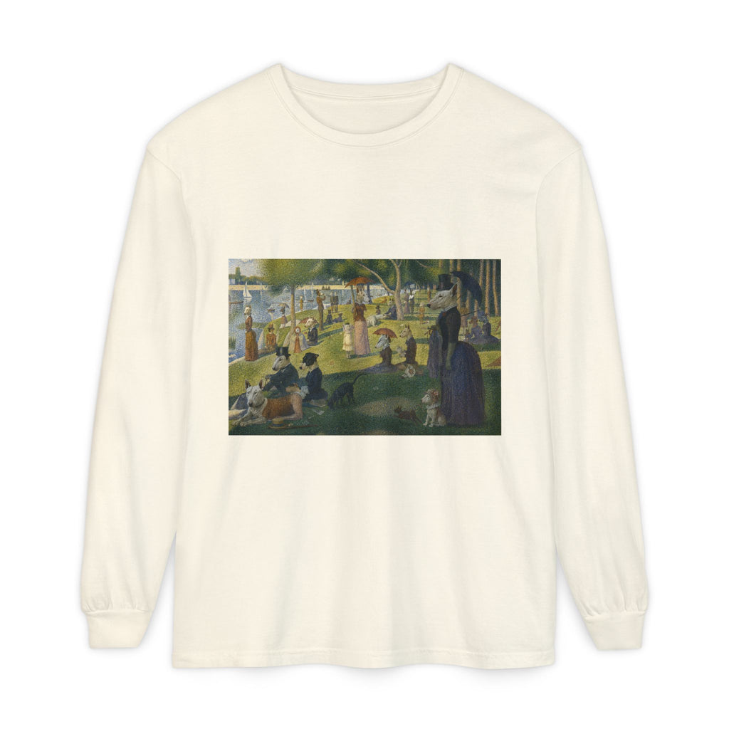 Bull Terrier A Sunday Afternoon on La Grande Jatte — after Georges Seurat, 1886 | Long Sleeve