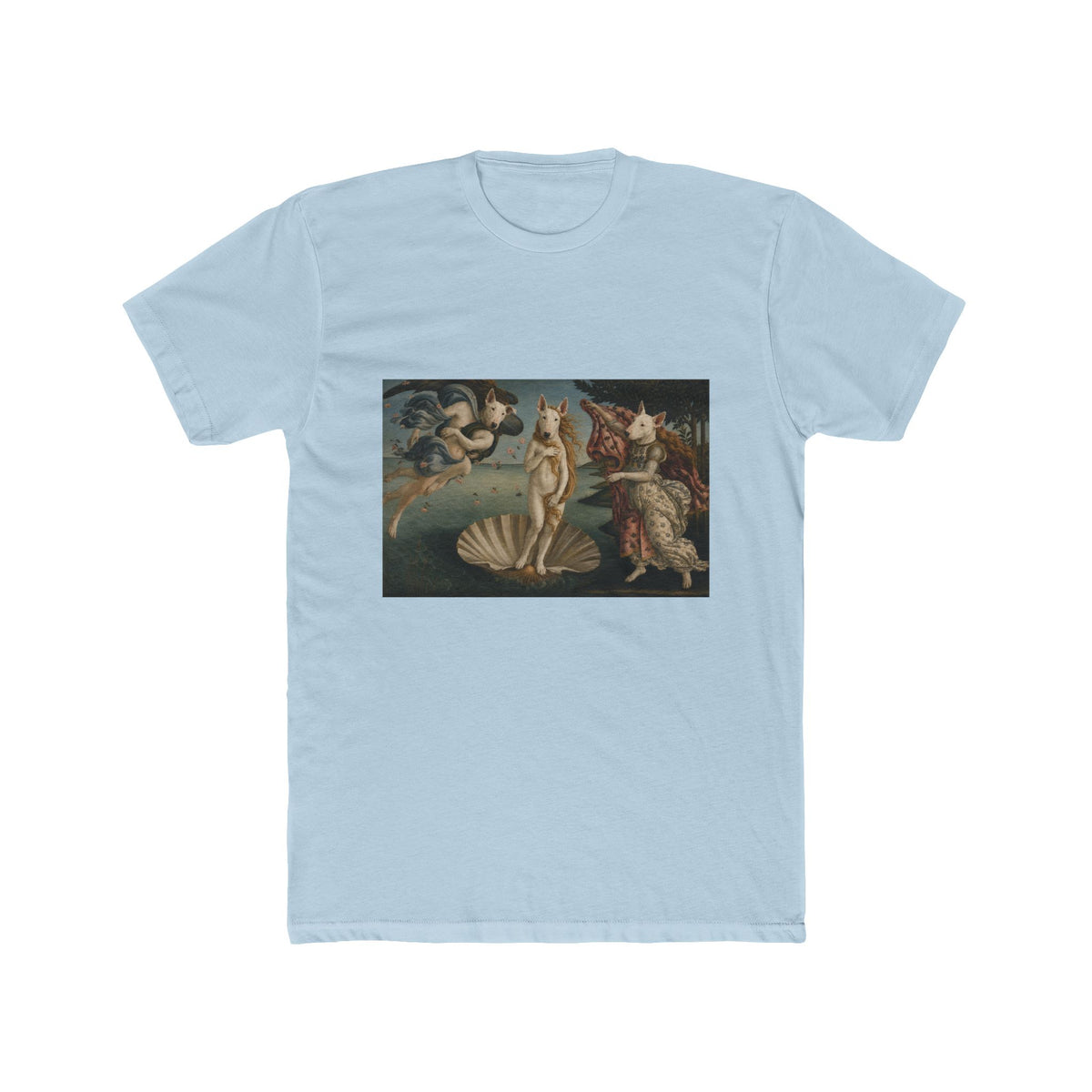 Bull Terrier The Birth of Venus — after Sandro Botticelli, c.1485 | Tee
