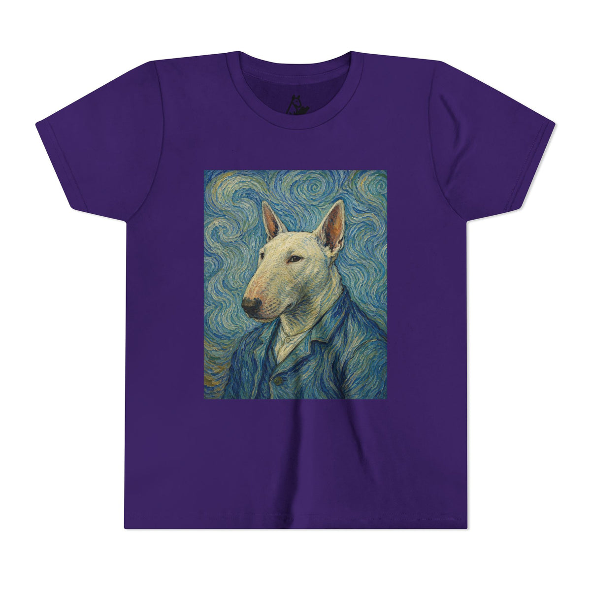 Bull Terrier Self-Portrait — after Vincent van Gogh, 1889 | Youth Tee