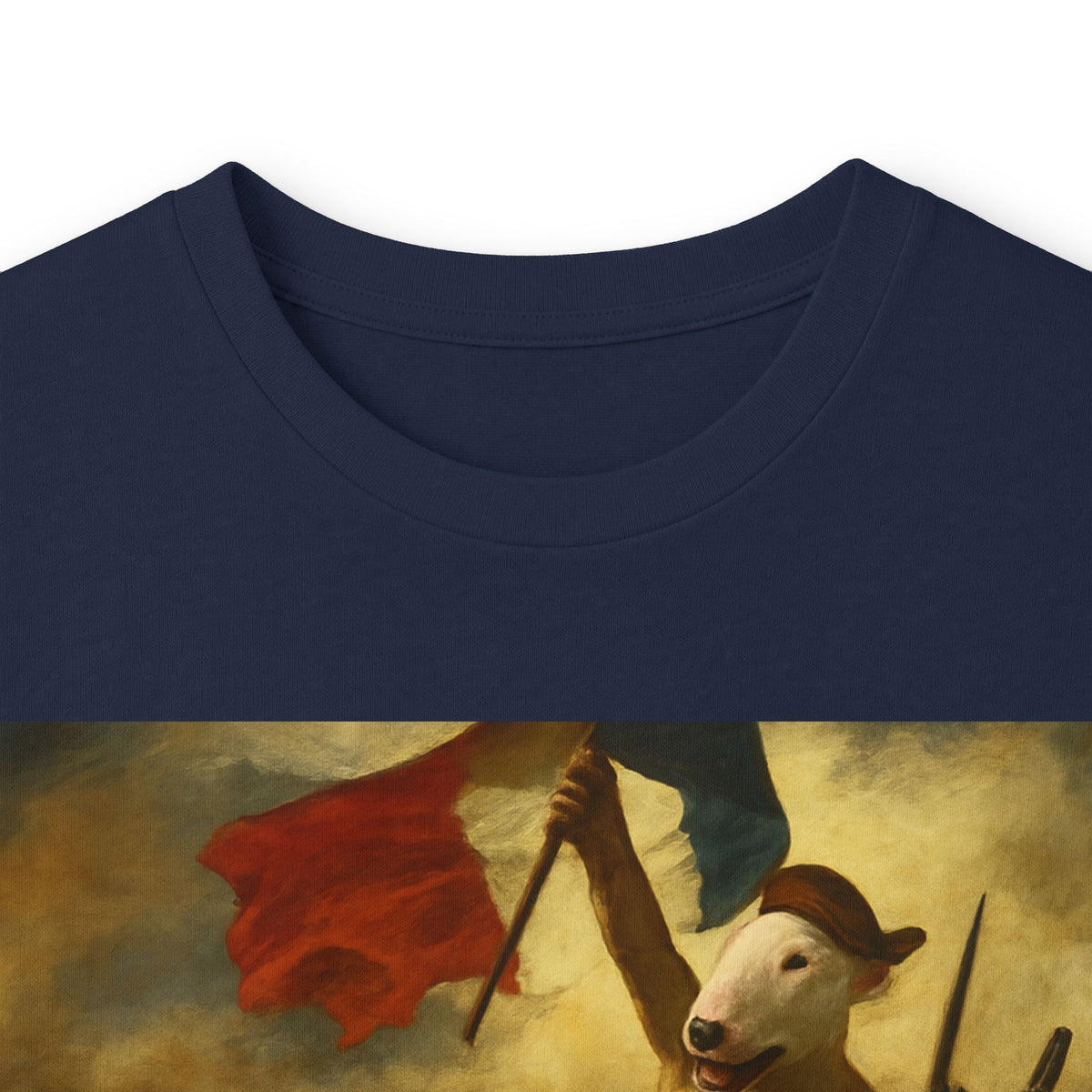 Bull Terrier Liberty Leading The People — after Eugene Delacroix, 1830 | Long Sleeve