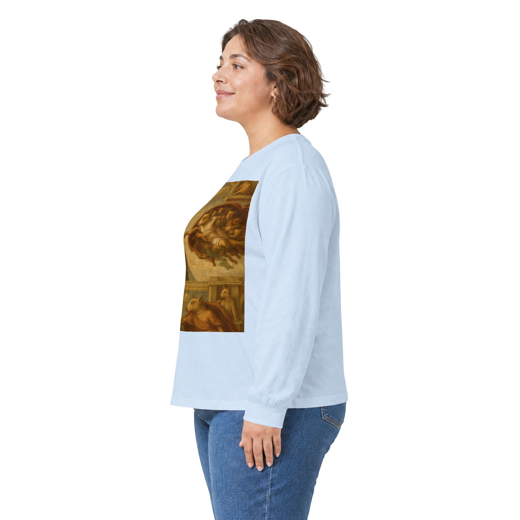 Bull Terrier The Creation Of Adam — after Michelangelo, 1512 | Long Sleeve
