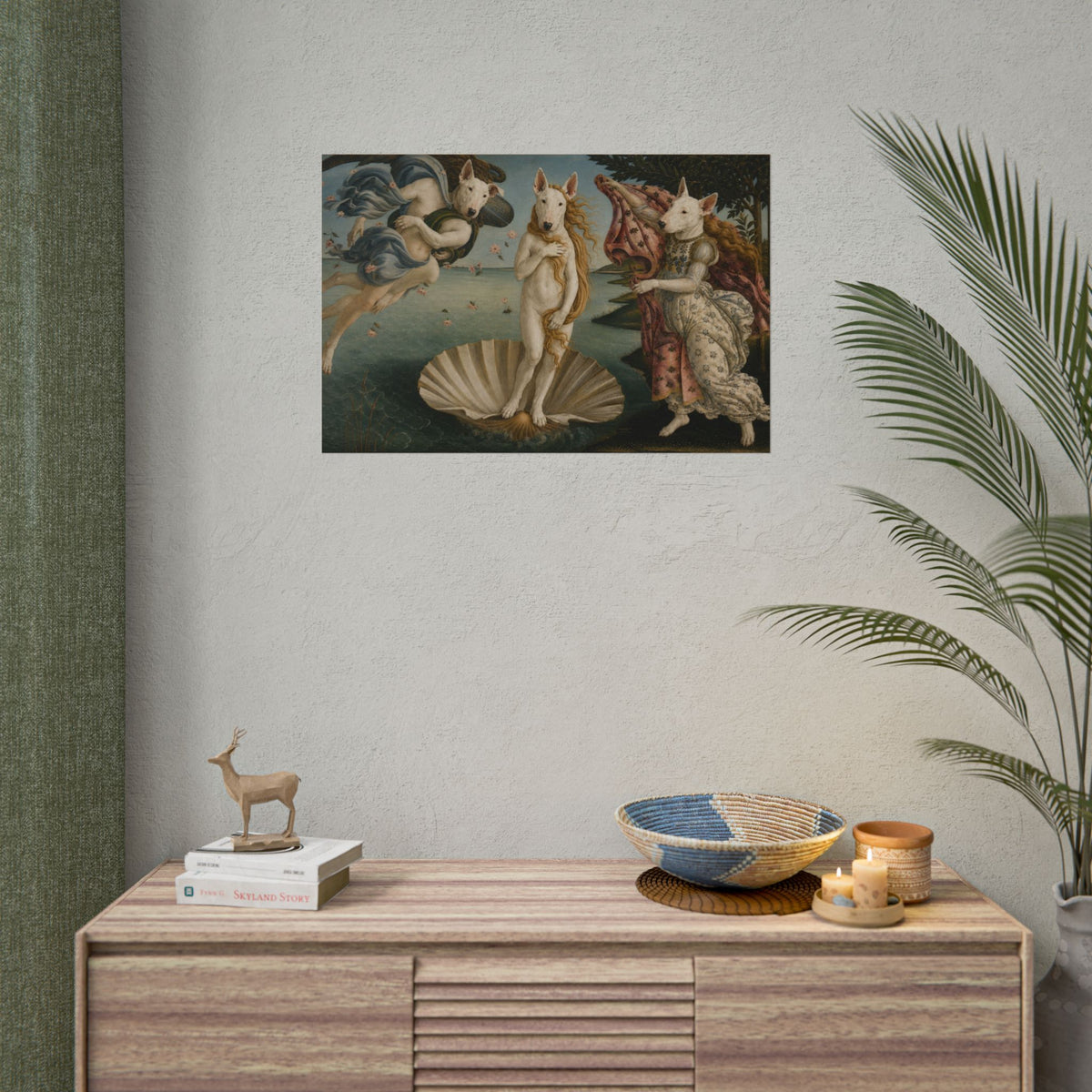 Bull Terrier The Birth of Venus — after Sandro Botticelli, c.1485 | Print