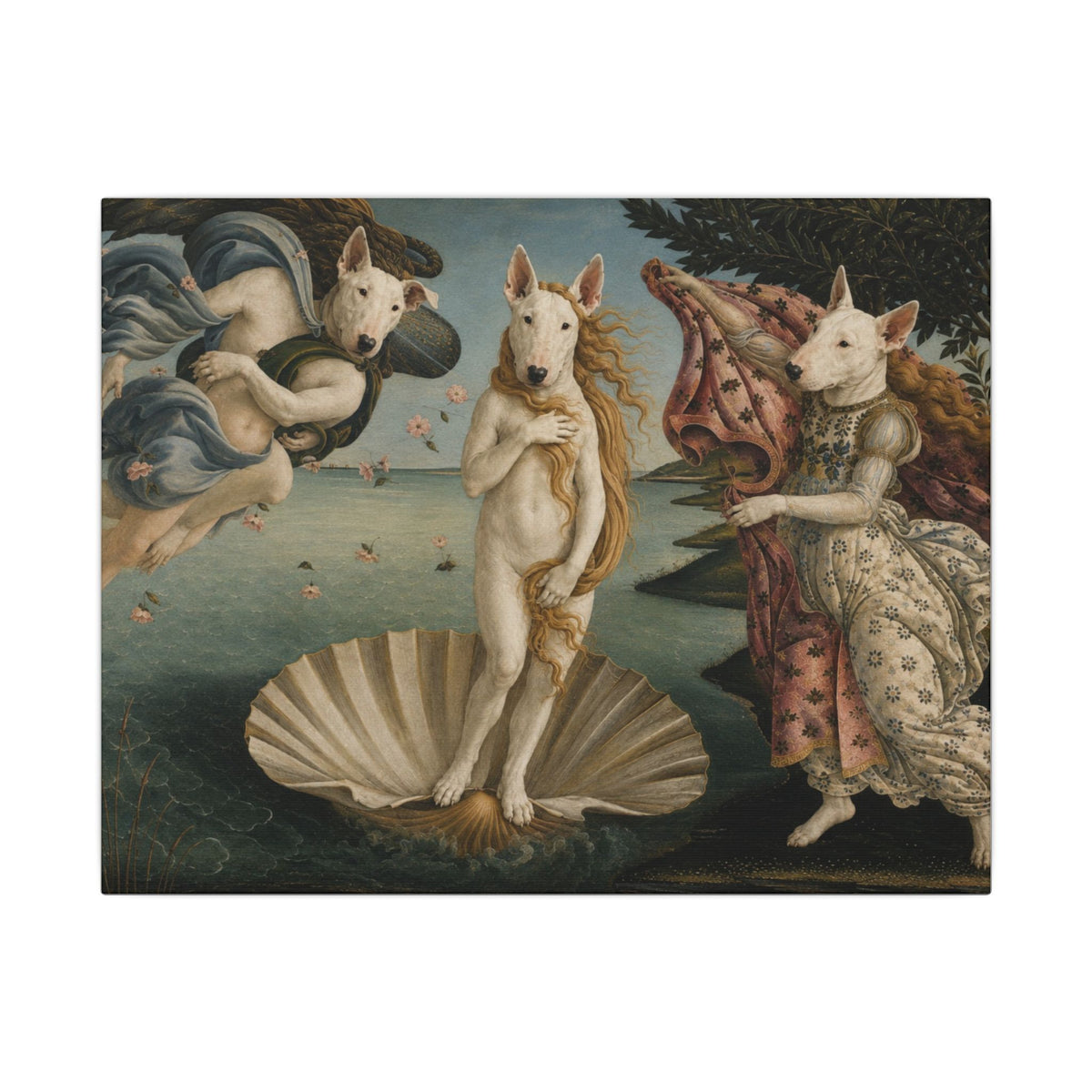 Bull Terrier The Birth of Venus — after Sandro Botticelli, c.1485 | Canvas
