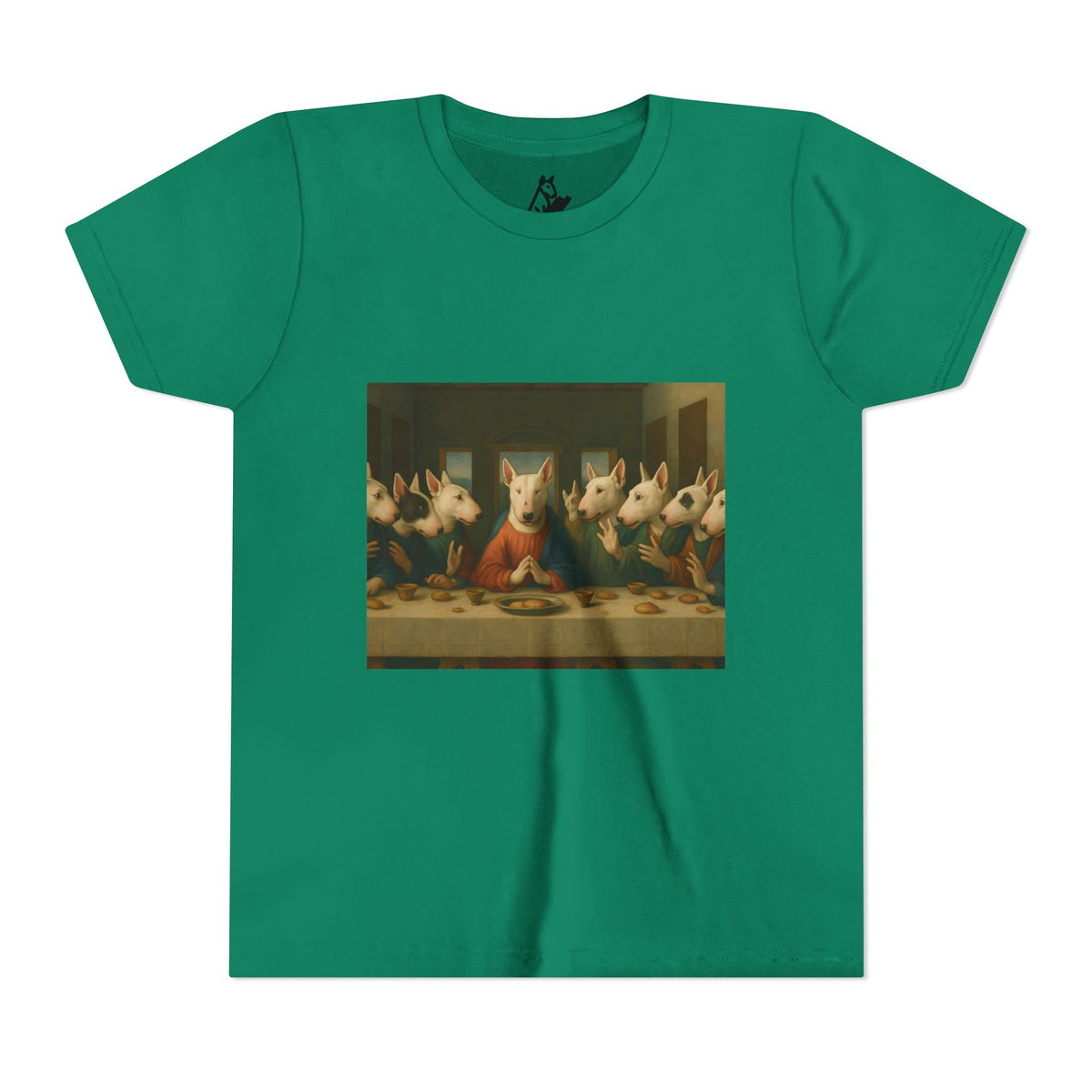 Bull Terrier The Last Supper — after Leonardo da Vinci, 1498 | Youth Tee