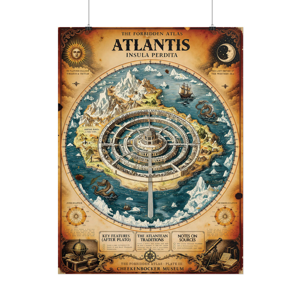 Atlantis, The Forbidden Atlas Plate III | Poster