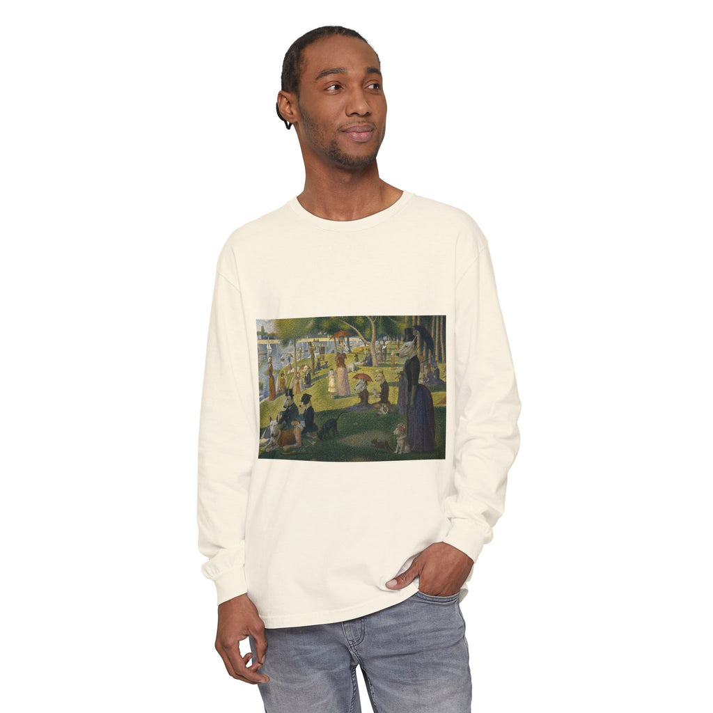 Bull Terrier A Sunday Afternoon on La Grande Jatte — after Georges Seurat, 1886 | Long Sleeve