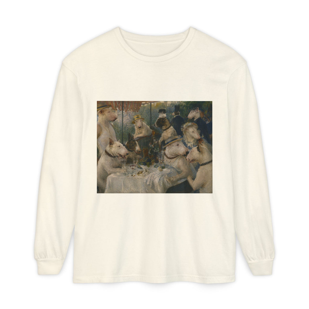 Bull Terrier Luncheon of the Boating Party — after Pierre-Auguste Renoir, 1881 | Long Sleeve