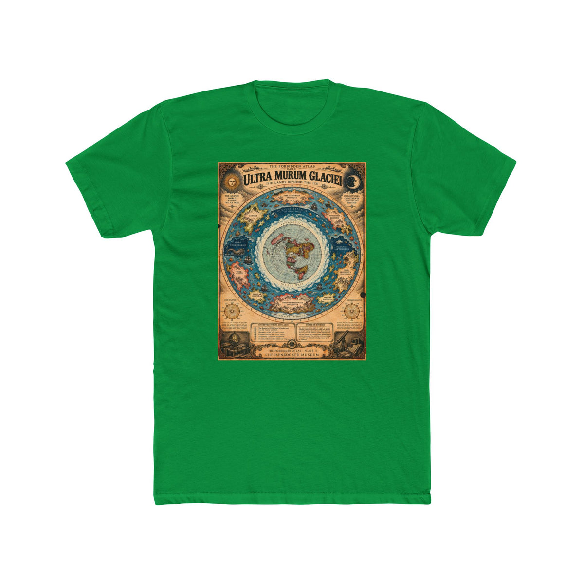 Ultra Murum Glaciei, The Forbidden Atlas Plate II | Unisex Cotton Crew Tee