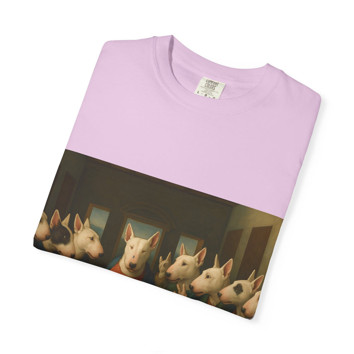 Bull Terrier The Last Supper — after Leonardo da Vinci, 1498 | Garment-Dyed Tee