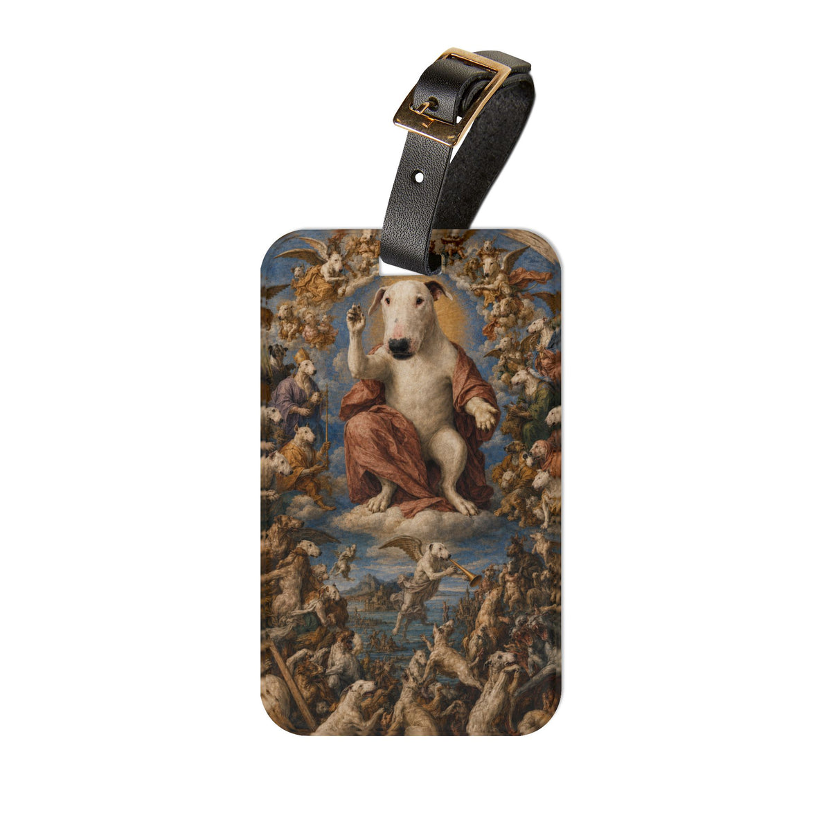 Bull Terrier The Last Judgement — after Michelangelo, 1541 | Luggage Tag