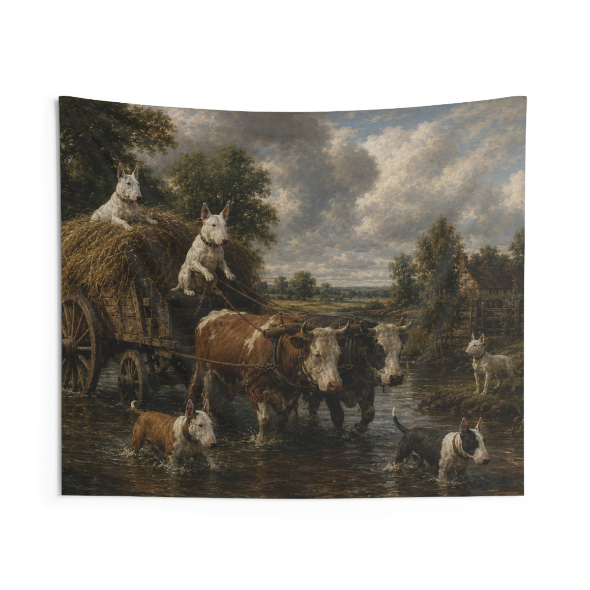 Bull Terrier The Hay Wain — after John Constable, 1821 | Tapestry