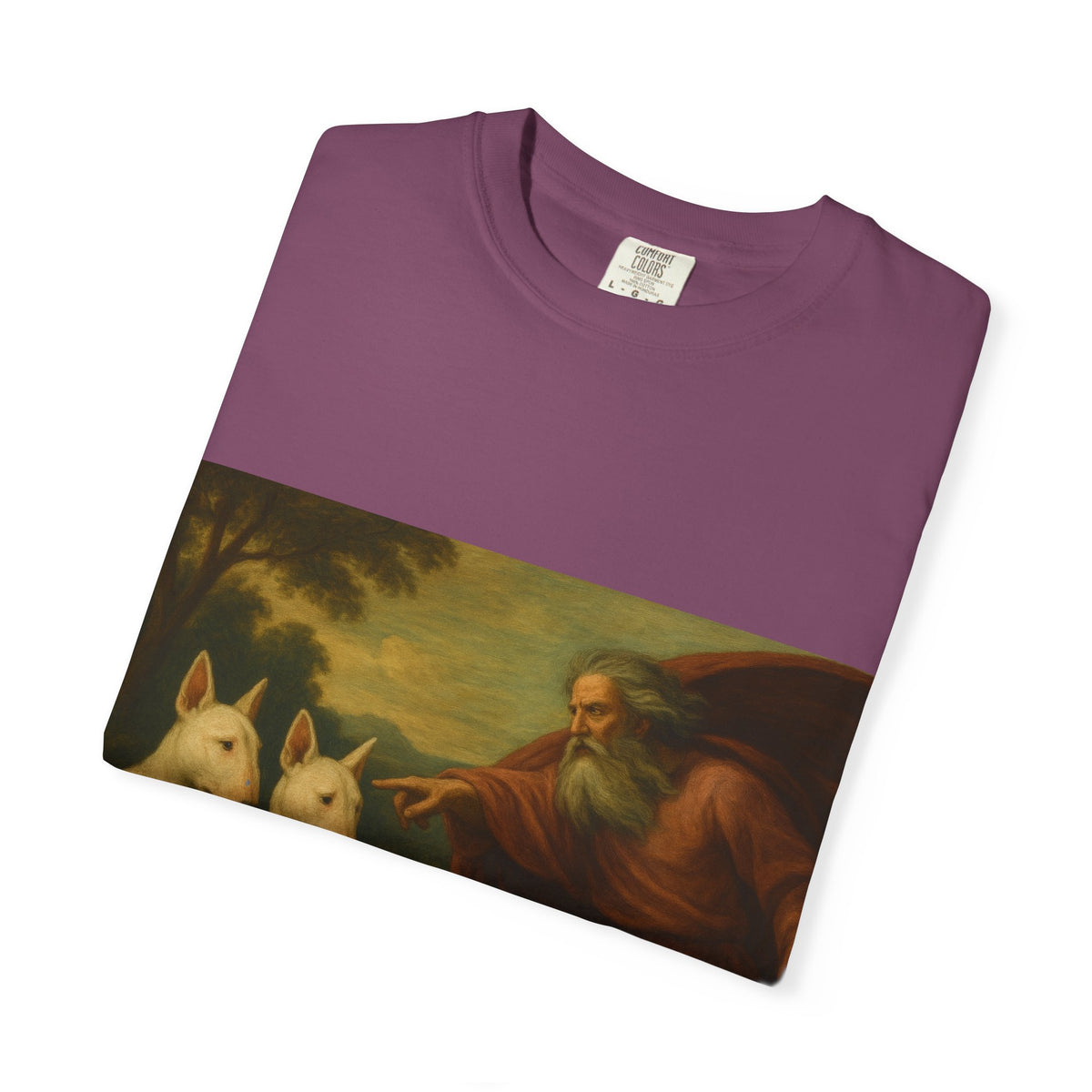 Bull Terrier The Rebuke of Adam and Eve — after Domenichino, 1626 | Garment-Dyed Tee