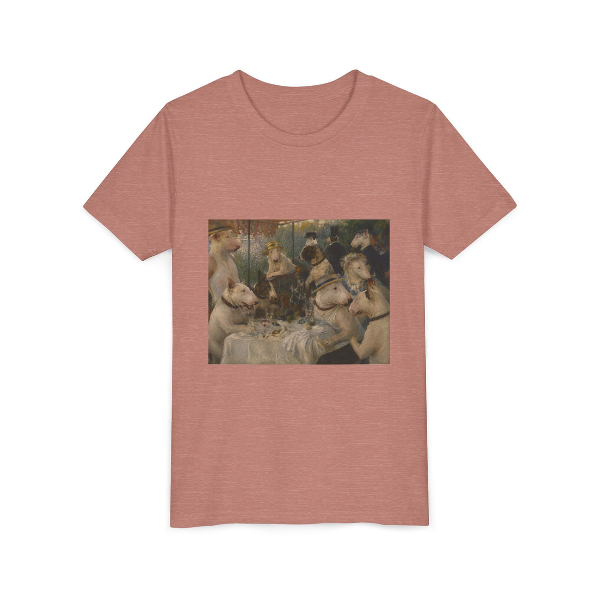 Bull Terrier Luncheon of the Boating Party — after Pierre-Auguste Renoir, 1881 | Youth Tee