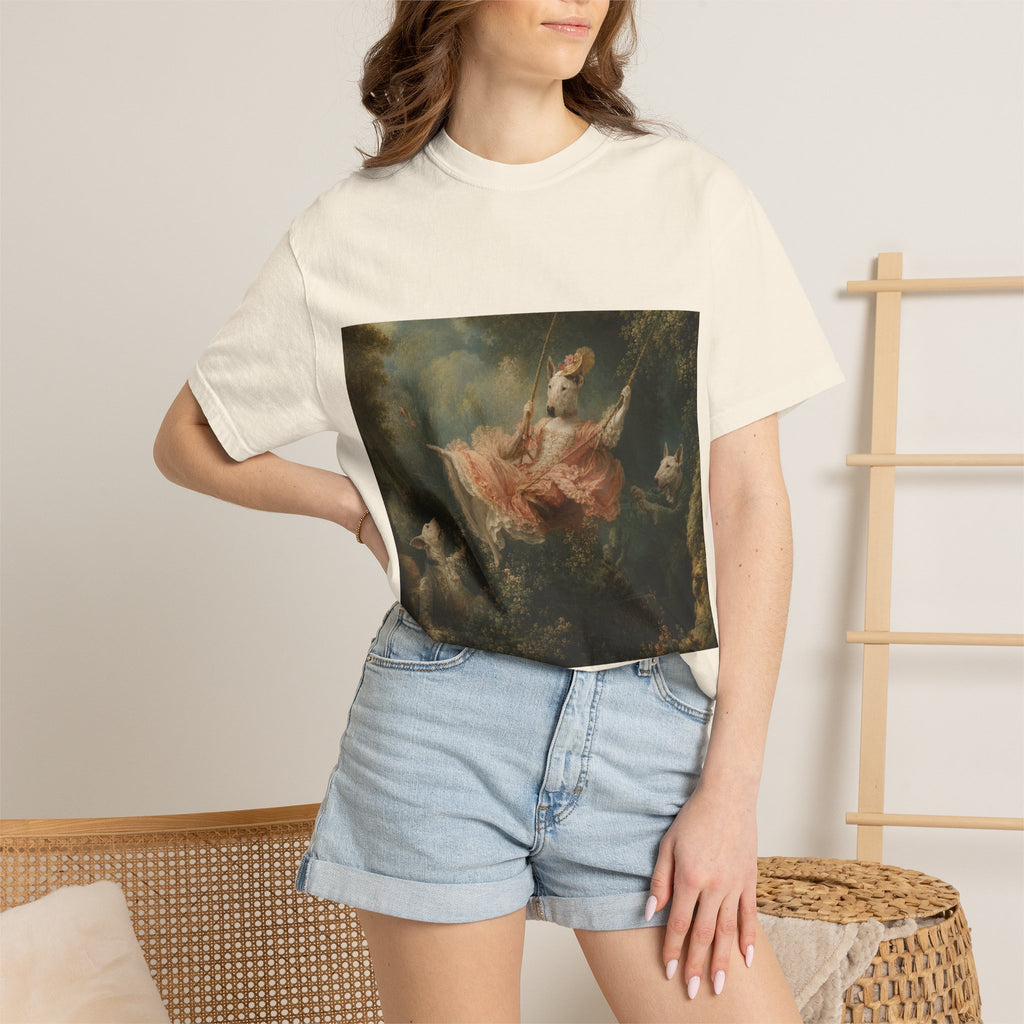 Bull Terrier The Swing — after Jean-Honore Fragonard, 1767 | Garment-Dyed Tee
