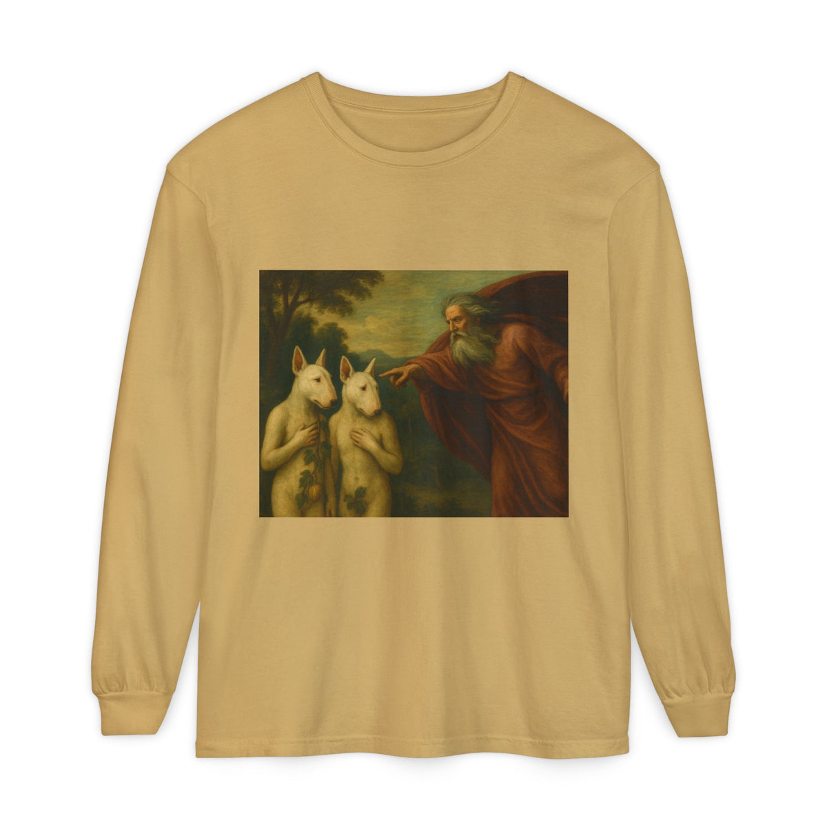 Bull Terrier The Rebuke of Adam and Eve — after Domenichino, 1626 | Long Sleeve