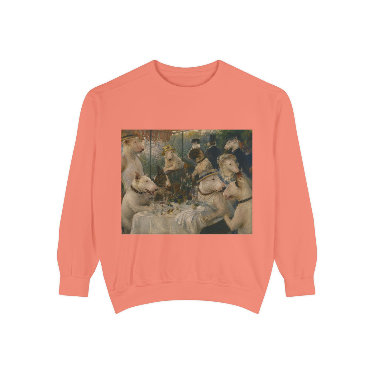 Bull Terrier Luncheon of the Boating Party — after Pierre-Auguste Renoir, 1881 | Crewneck