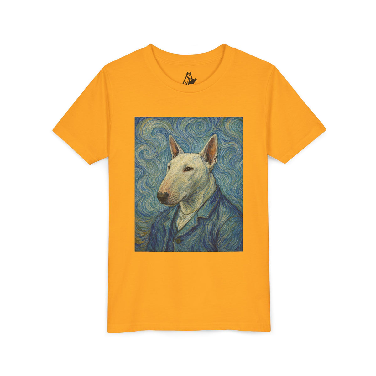 Bull Terrier Self-Portrait — after Vincent van Gogh, 1889 | Youth Tee
