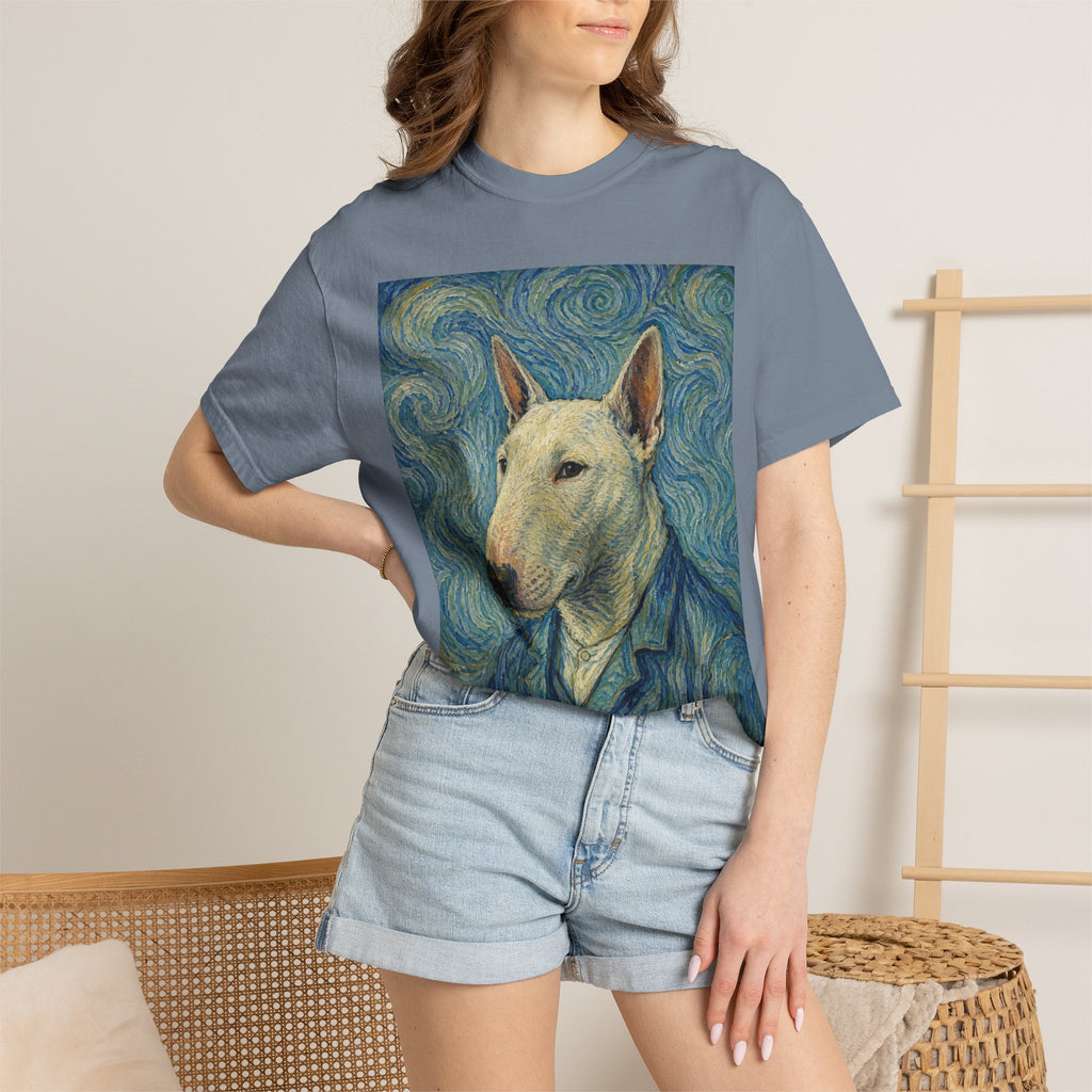 Bull Terrier Self-Portrait — after Vincent van Gogh, 1889 | Garment-Dyed Tee