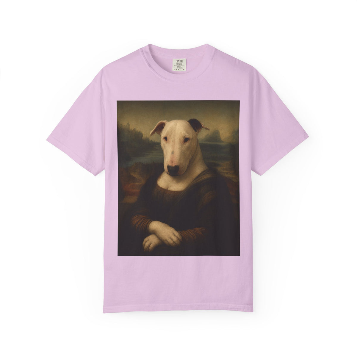 Bull Terrier Mona Lisa — after Leonardo da Vinci, c.1503 | Garment-Dyed Tee