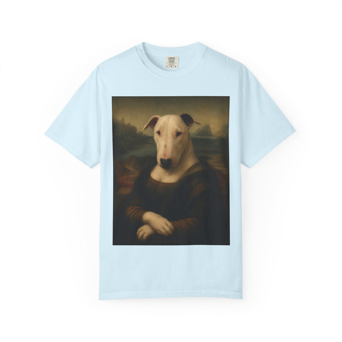 Bull Terrier Mona Lisa — after Leonardo da Vinci, c.1503 | Garment-Dyed Tee