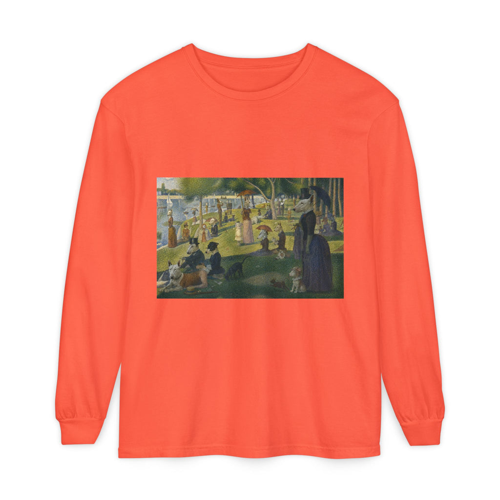 Bull Terrier A Sunday Afternoon on La Grande Jatte — after Georges Seurat, 1886 | Long Sleeve