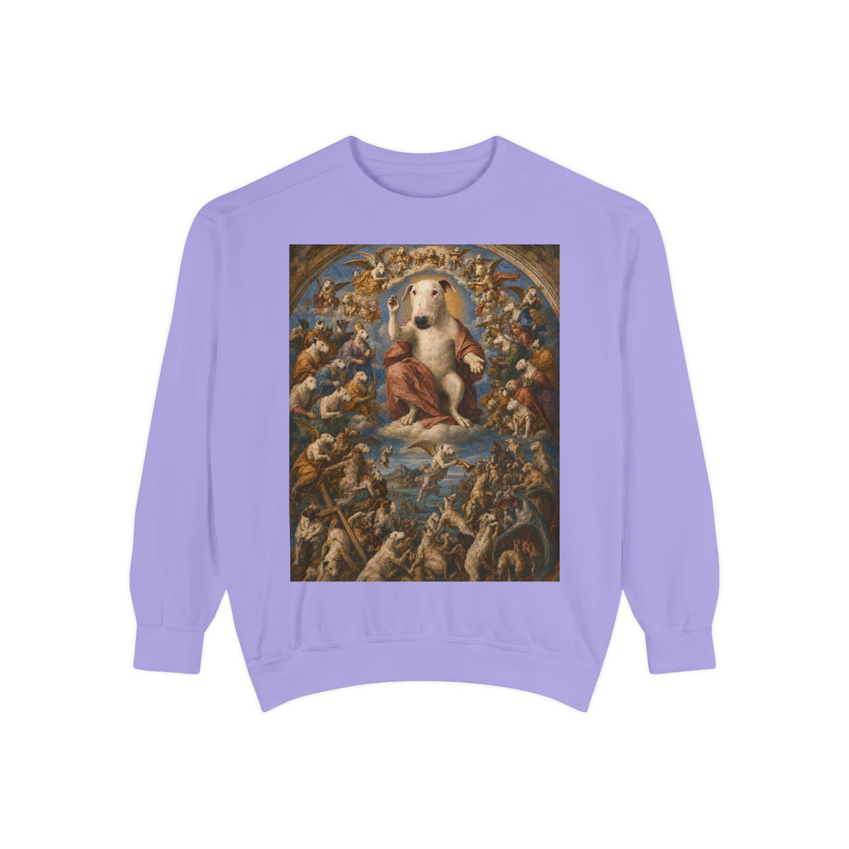 Bull Terrier The Last Judgement — after Michelangelo, 1541 | Crewneck