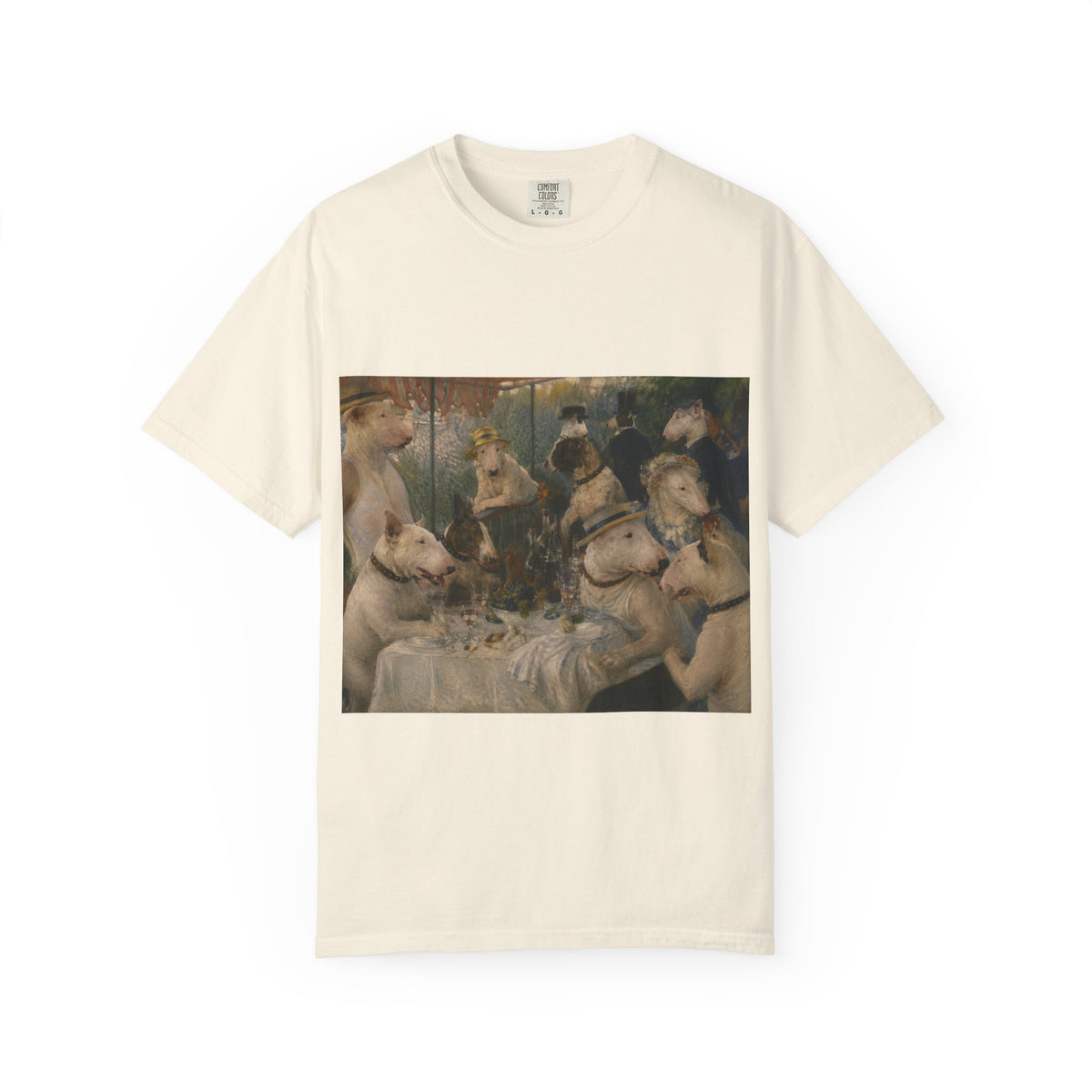 Bull Terrier Luncheon of the Boating Party — after Pierre-Auguste Renoir, 1881 | Garment-Dyed Tee