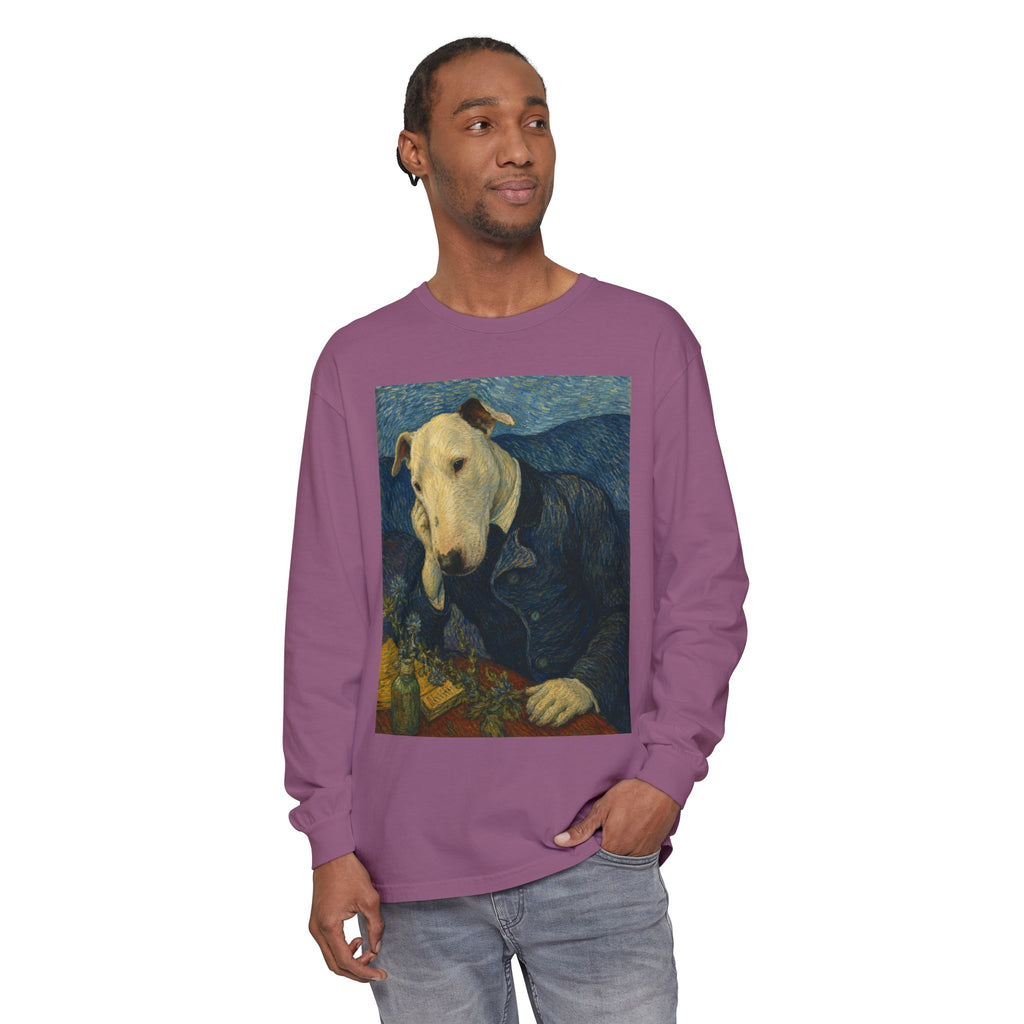 Bull Terrier Portrait of Doctor Gachet — after Vincent van Gogh, 1890 | Long Sleeve