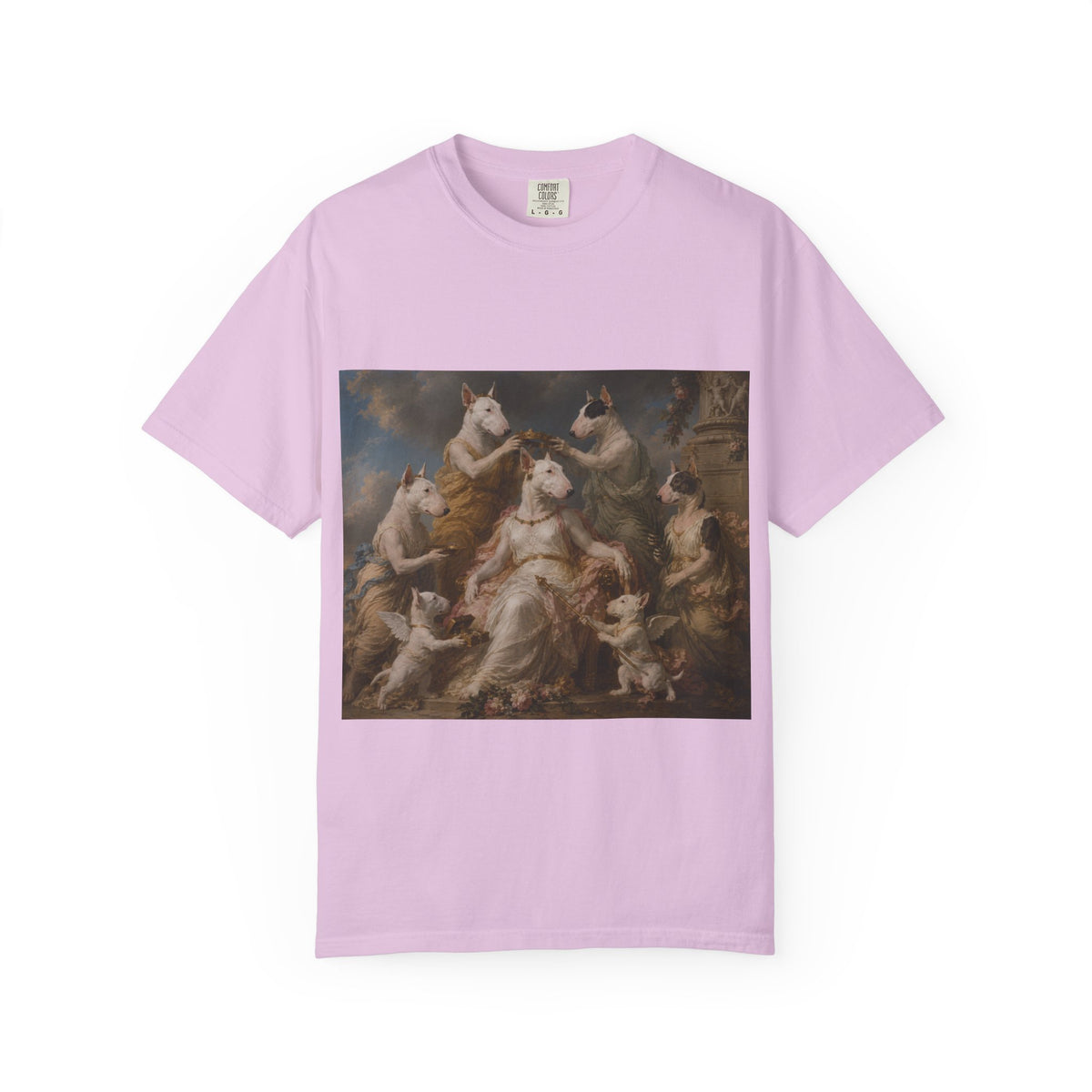 Bull Terrier Themire Crowned by the Graces — after the Sevres Manufactory, 1777 | Garment-Dyed Tee