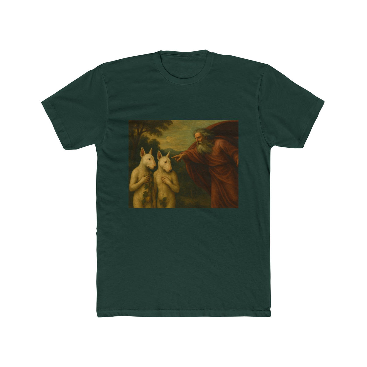 Bull Terrier The Rebuke Of Adam And Eve — after Domenichino, 1626 | Tee