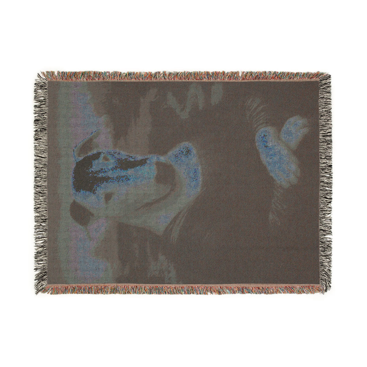 Bull Terrier Mona Lisa — after Leonardo da Vinci, c.1503 | Blanket