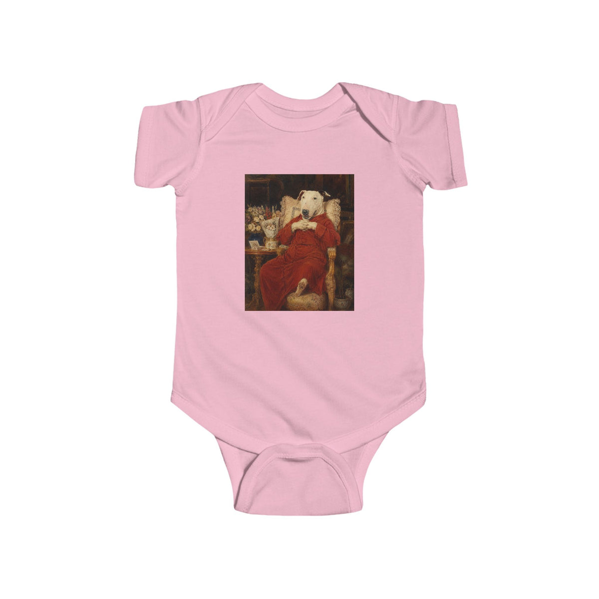 Bull Terrier A Happy Birthday — after Antonio Casanova y Estorach, c.1890 | Bodysuit