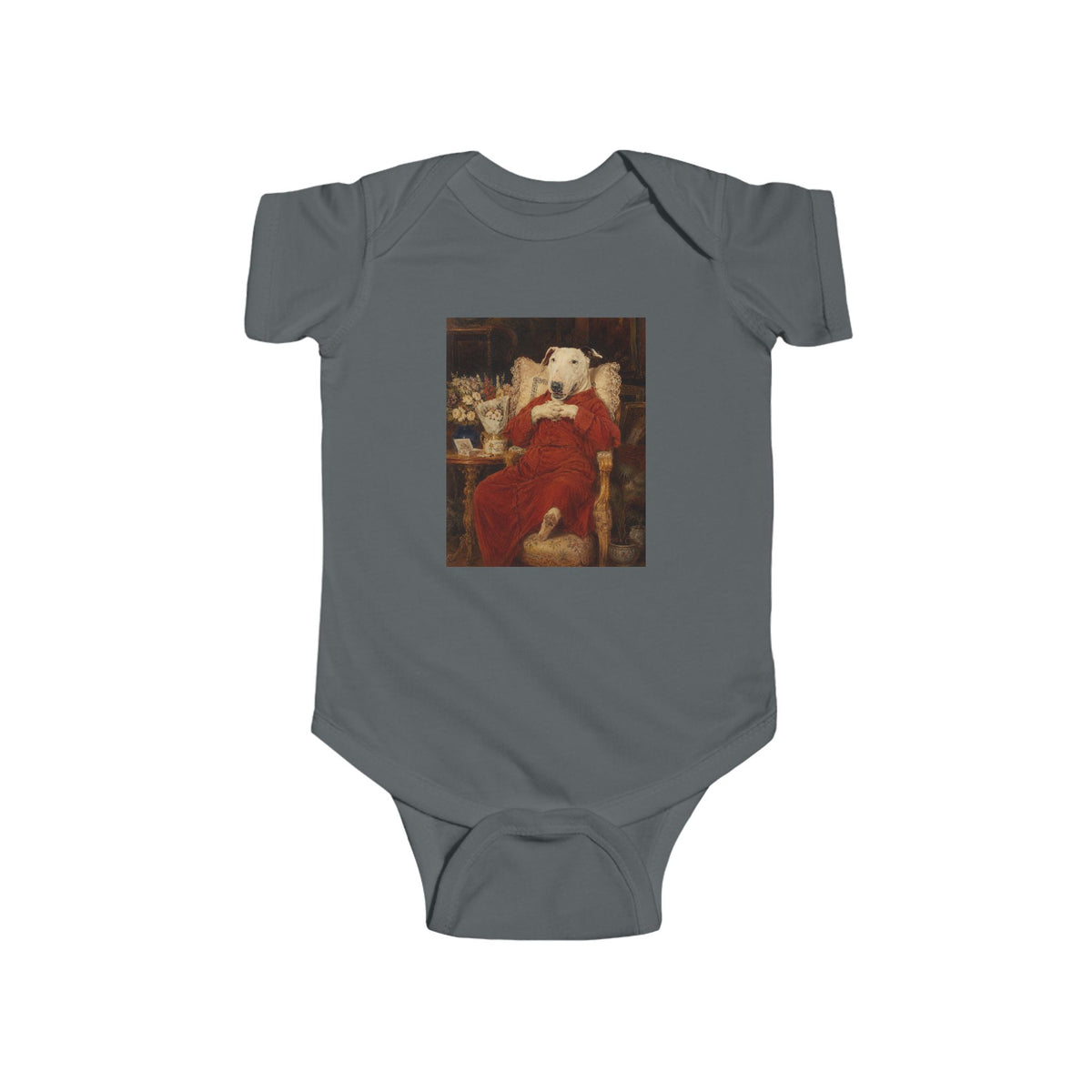 Bull Terrier A Happy Birthday — after Antonio Casanova y Estorach, c.1890 | Bodysuit
