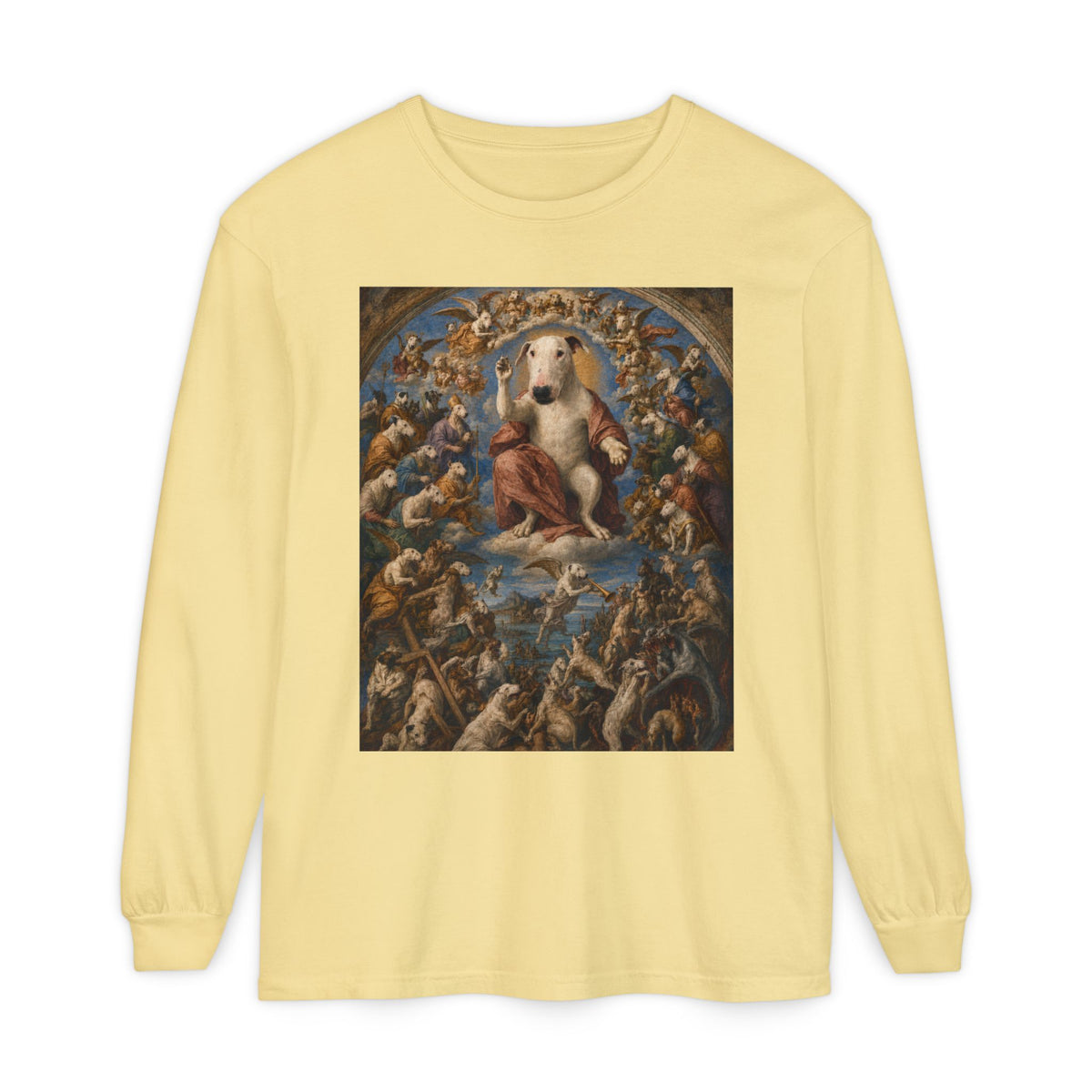 Bull Terrier The Last Judgement — after Michelangelo, 1541 | Long Sleeve