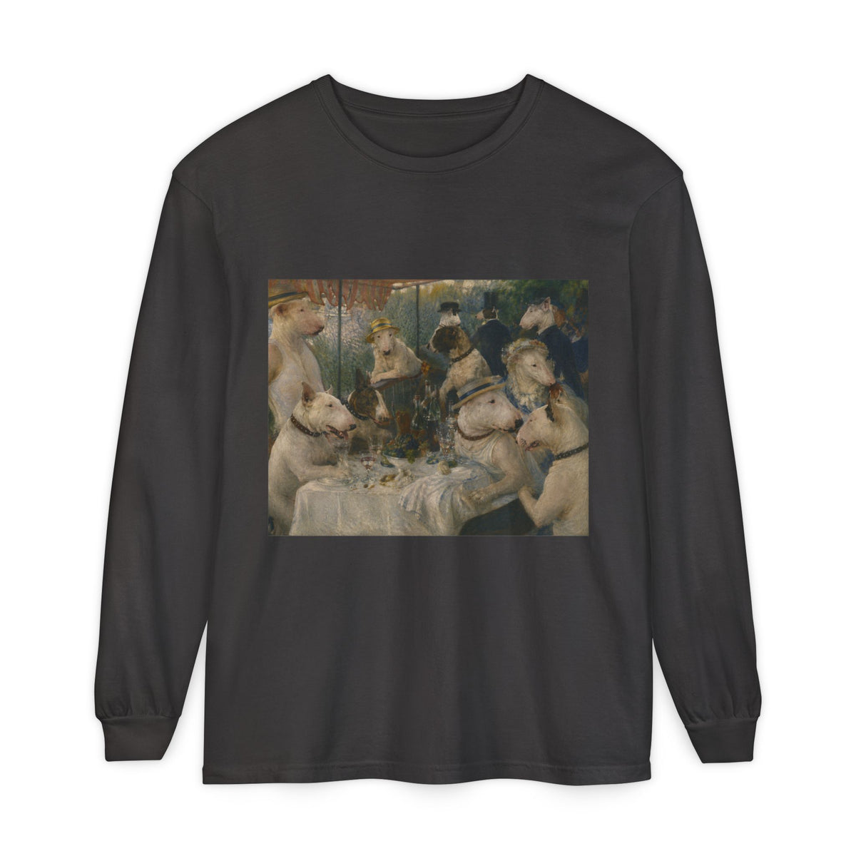 Bull Terrier Luncheon of the Boating Party — after Pierre-Auguste Renoir, 1881 | Long Sleeve