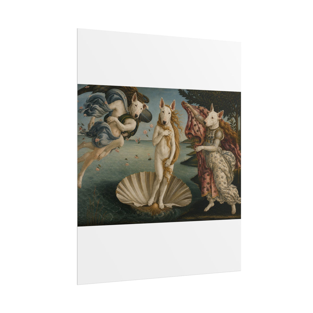 Bull Terrier The Birth of Venus — after Sandro Botticelli, c.1485 | Print