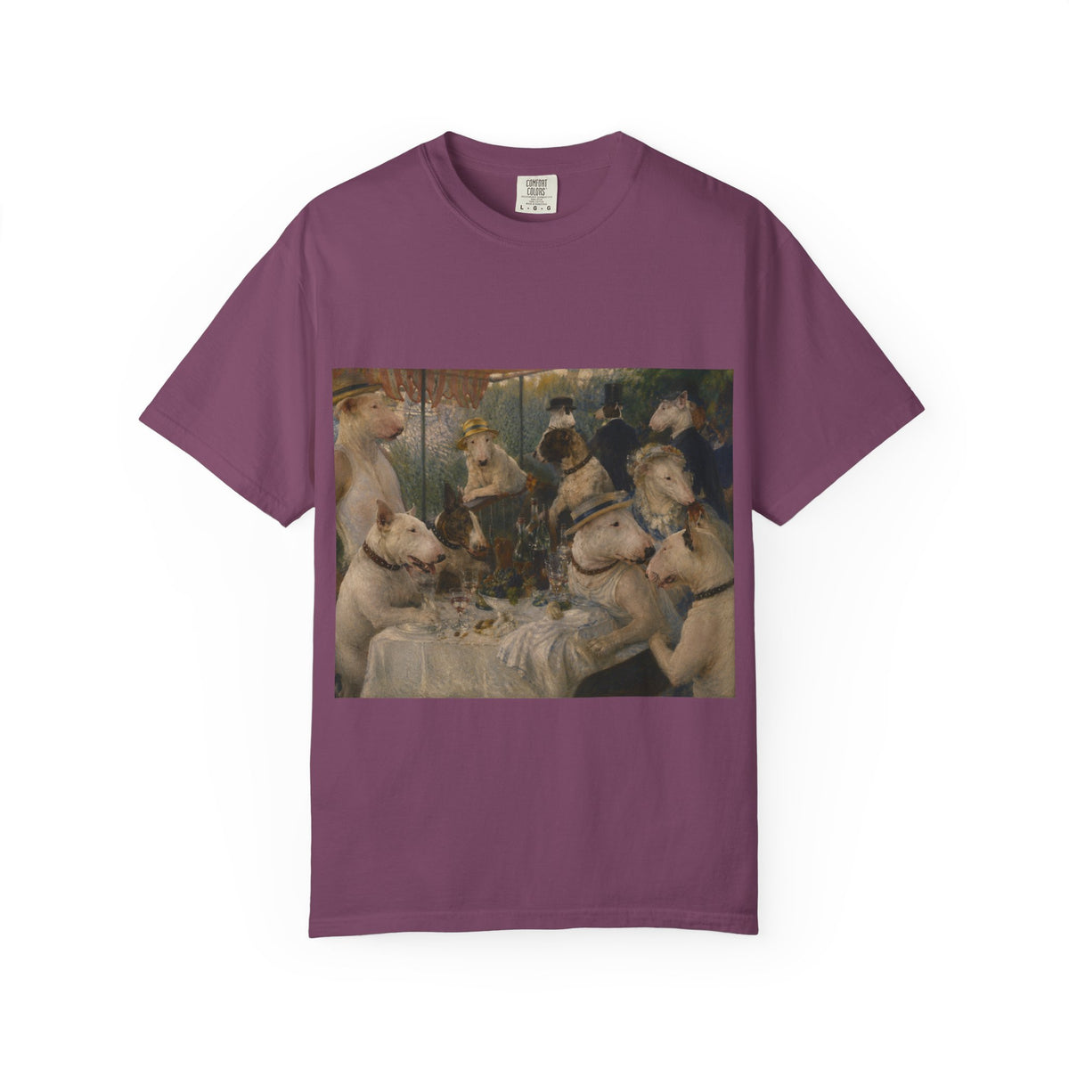 Bull Terrier Luncheon of the Boating Party — after Pierre-Auguste Renoir, 1881 | Garment-Dyed Tee