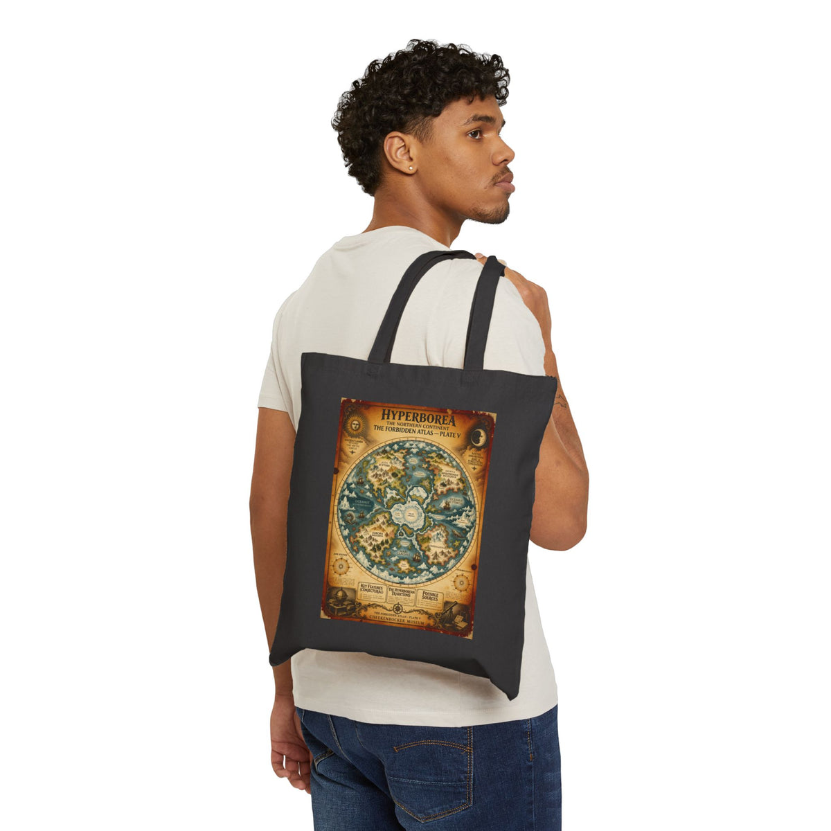 Hyperborea, The Forbidden Atlas Plate V | Canvas Tote
