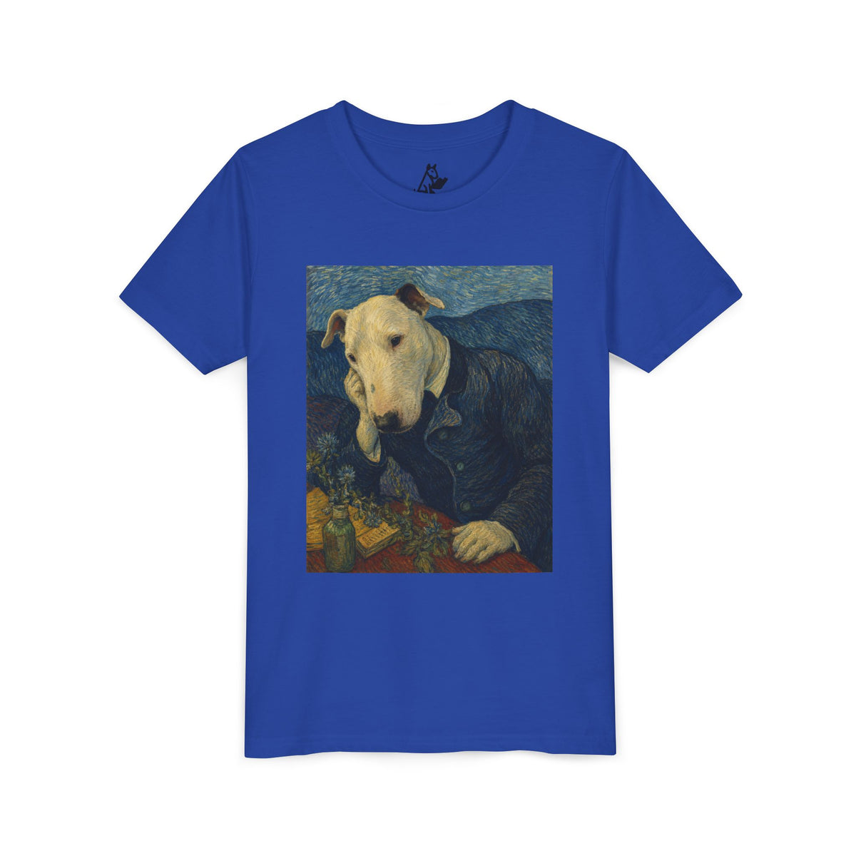 Bull Terrier Portrait of Doctor Gachet — after Vincent van Gogh, 1890 | Youth Tee